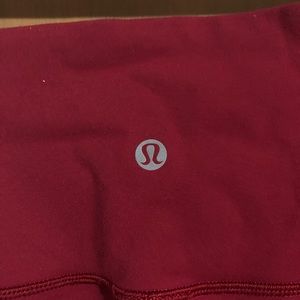 Wine colored lulu lemon shorts